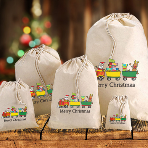 Personalised Christmas Sacks - Cotton Toys Design